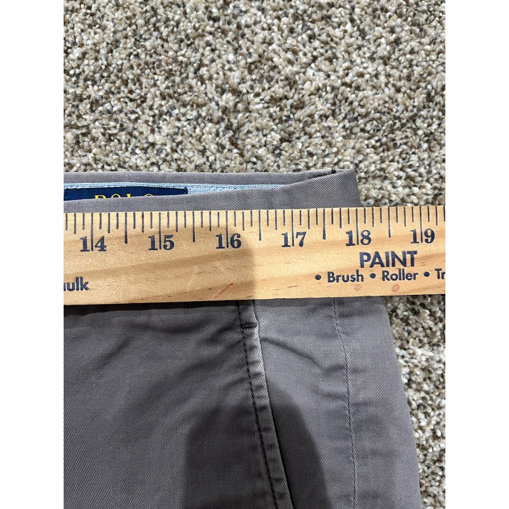 Polo Ralph Lauren Mens Stretch Straight Fit Chino Pants Gray 36x32 Cotton Twill - Picture 8 of 10